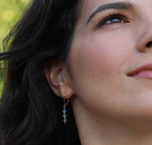 טעינת תמונה בתצוגת גלריה, עגילי גלאם אקוה מרין