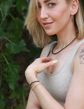 טעינת תמונה בתצוגת גלריה, עגילי גלאם טורמלין שחורה