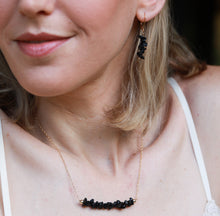 טעינת תמונה בתצוגת גלריה, עגילי טנריף טורמלין שחורה