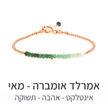 טעינת תמונה בתצוגת גלריה, צמיד שיין אמרלד אומברה