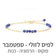 טעינת תמונה בתצוגת גלריה, צמיד זברה לפיס לזולי