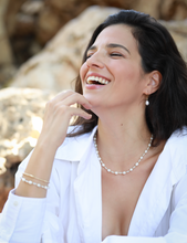 טעינת תמונה בתצוגת גלריה, שרשרת שילה פנינה לבנה