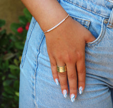 טעינת תמונה בתצוגת גלריה, חדש - צמיד שיין פנינה לבנה - אבן הלידה שלי - MyBirthstone