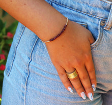 טעינת תמונה בתצוגת גלריה, חדש - צמיד שיין גארנט - אבן הלידה שלי - MyBirthstone