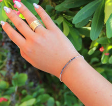 טעינת תמונה בתצוגת גלריה, חדש - צמיד שיין יהלום שחור גלמי - אבן הלידה שלי - MyBirthstone