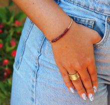 טעינת תמונה בתצוגת גלריה, חדש - צמיד שיין רובי - אבן הלידה שלי - MyBirthstone