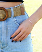 טעינת תמונה בתצוגת גלריה, צמיד בר אופל ורודה - אבן הלידה שלי - MyBirthstone