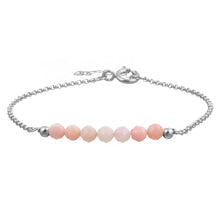 טעינת תמונה בתצוגת גלריה, צמיד בר אופל ורודה - אבן הלידה שלי - MyBirthstone