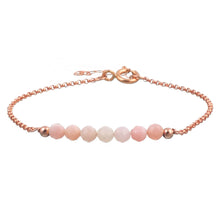 טעינת תמונה בתצוגת גלריה, צמיד בר אופל ורודה - אבן הלידה שלי - MyBirthstone