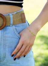 טעינת תמונה בתצוגת גלריה, צמיד בר פרידוט - אבן הלידה שלי - MyBirthstone