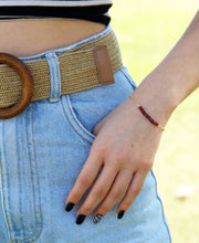 טעינת תמונה בתצוגת גלריה, צמיד בר גארנט - אבן הלידה שלי - MyBirthstone