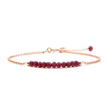 טעינת תמונה בתצוגת גלריה, צמיד בר גארנט - אבן הלידה שלי - MyBirthstone