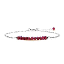 טעינת תמונה בתצוגת גלריה, צמיד בר גארנט - אבן הלידה שלי - MyBirthstone