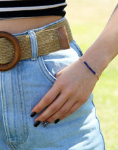 טעינת תמונה בתצוגת גלריה, צמיד בר לפיס לזולי - אבן הלידה שלי - MyBirthstone