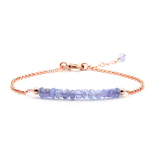 טעינת תמונה בתצוגת גלריה, צמיד בר טנזנייט - אבן הלידה שלי - MyBirthstone