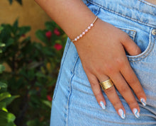 טעינת תמונה בתצוגת גלריה, צמיד גלאם אופל ורודה - אבן הלידה שלי - MyBirthstone