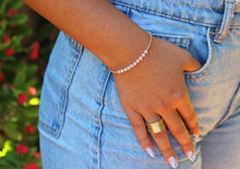 טעינת תמונה בתצוגת גלריה, צמיד גלאם מונסטון - אבן הלידה שלי - MyBirthstone