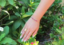 טעינת תמונה בתצוגת גלריה, צמיד גלאם רובי - אבן הלידה שלי - MyBirthstone