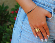 טעינת תמונה בתצוגת גלריה, צמיד גלאם טורמלין שחורה - אבן הלידה שלי - MyBirthstone