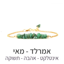 טעינת תמונה בתצוגת גלריה, צמיד טנריף אמרלד - אבן הלידה שלי - MyBirthstone