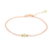 טעינת תמונה בתצוגת גלריה, צמיד ספוט פרידוט - אבן הלידה שלי - MyBirthstone