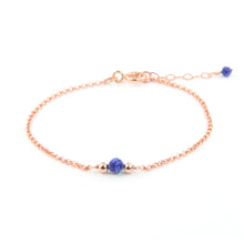 טעינת תמונה בתצוגת גלריה, צמיד ספוט לפיס לזולי - אבן הלידה שלי - MyBirthstone