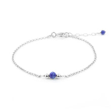 טעינת תמונה בתצוגת גלריה, צמיד ספוט לפיס לזולי - אבן הלידה שלי - MyBirthstone