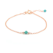 טעינת תמונה בתצוגת גלריה, צמיד ספוט טורקיז - אבן הלידה שלי - MyBirthstone