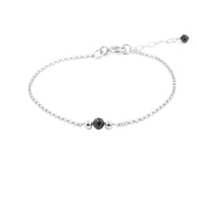 טעינת תמונה בתצוגת גלריה, צמיד ספוט טורמלין שחורה - אבן הלידה שלי - MyBirthstone