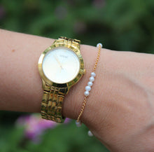 טעינת תמונה בתצוגת גלריה, צמיד זברה פנינה לבנה - אבן הלידה שלי - MyBirthstone