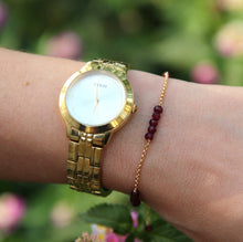 טעינת תמונה בתצוגת גלריה, צמיד זברה גארנט - אבן הלידה שלי - MyBirthstone