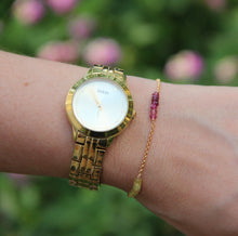 טעינת תמונה בתצוגת גלריה, צמיד זברה טורמלין אבטיח - אבן הלידה שלי - MyBirthstone