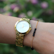 טעינת תמונה בתצוגת גלריה, צמיד זברה טורמלין שחורה - אבן הלידה שלי - MyBirthstone