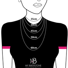 טעינת תמונה בתצוגת גלריה, שרשרת בר אמרלד אומברה - אבן הלידה שלי - MyBirthstone