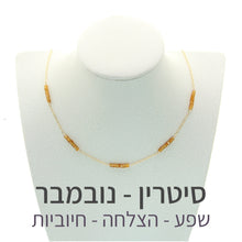 טעינת תמונה בתצוגת גלריה, שרשרת זברה סיטרין - אבן הלידה שלי - MyBirthstone