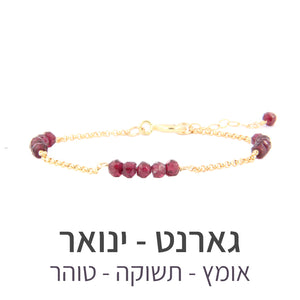 צמיד זברה גארנט