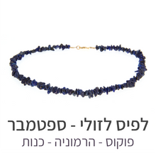 טעינת תמונה בתצוגת גלריה, שרשרת פיג&#39;י לפיס לזולי

